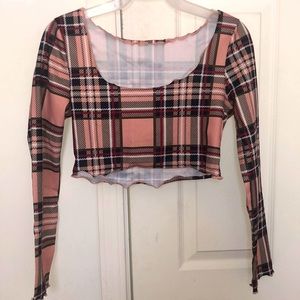 Long sleeve crop top